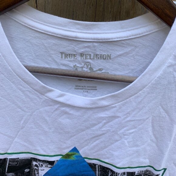 BNWT True Religion T Shirt BIG LOGO Large - Picture 4 of 4